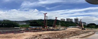 廣州萬(wàn)科城市之光金融地塊樁基及基坑支護(hù)工程2024.7.22-7.28施工剪影